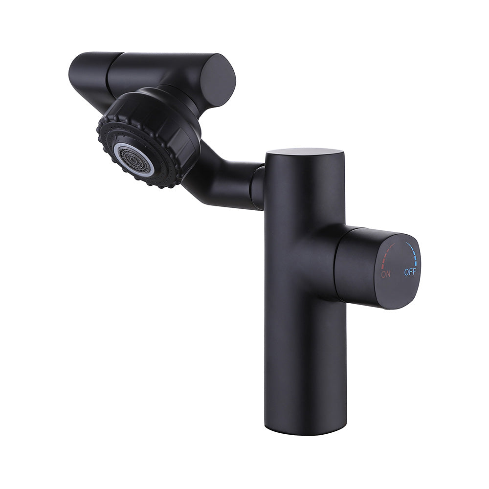 Deck Mounted Industrial Single Handle Bathroom Faucet, Single Hole