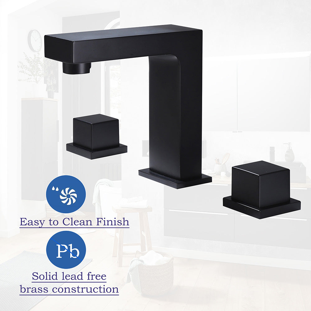 Elegance in Simplicity: Two-Handle Widespread Bathroom Faucet for Timeless Style