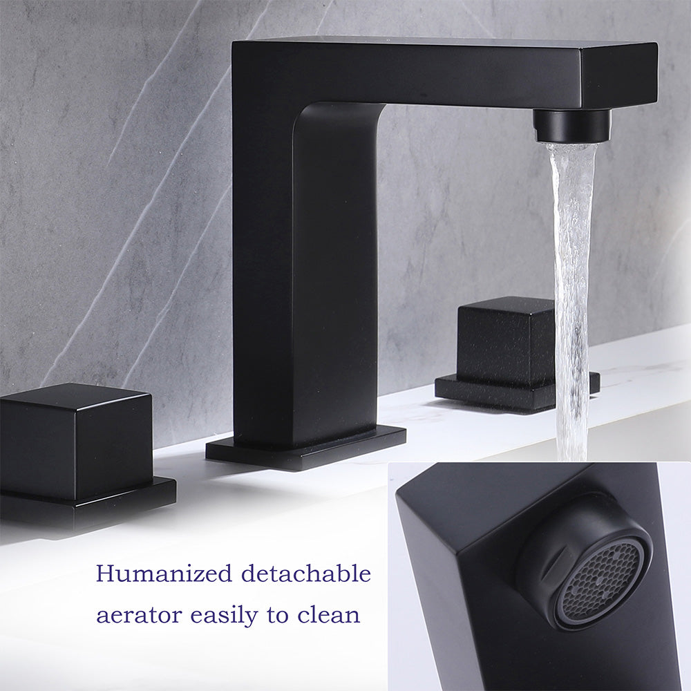 Elegance in Simplicity: Two-Handle Widespread Bathroom Faucet for Timeless Style