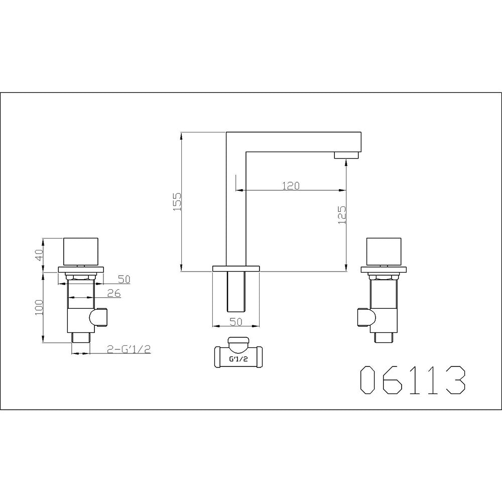 Elegance in Simplicity: Two-Handle Widespread Bathroom Faucet for Timeless Style