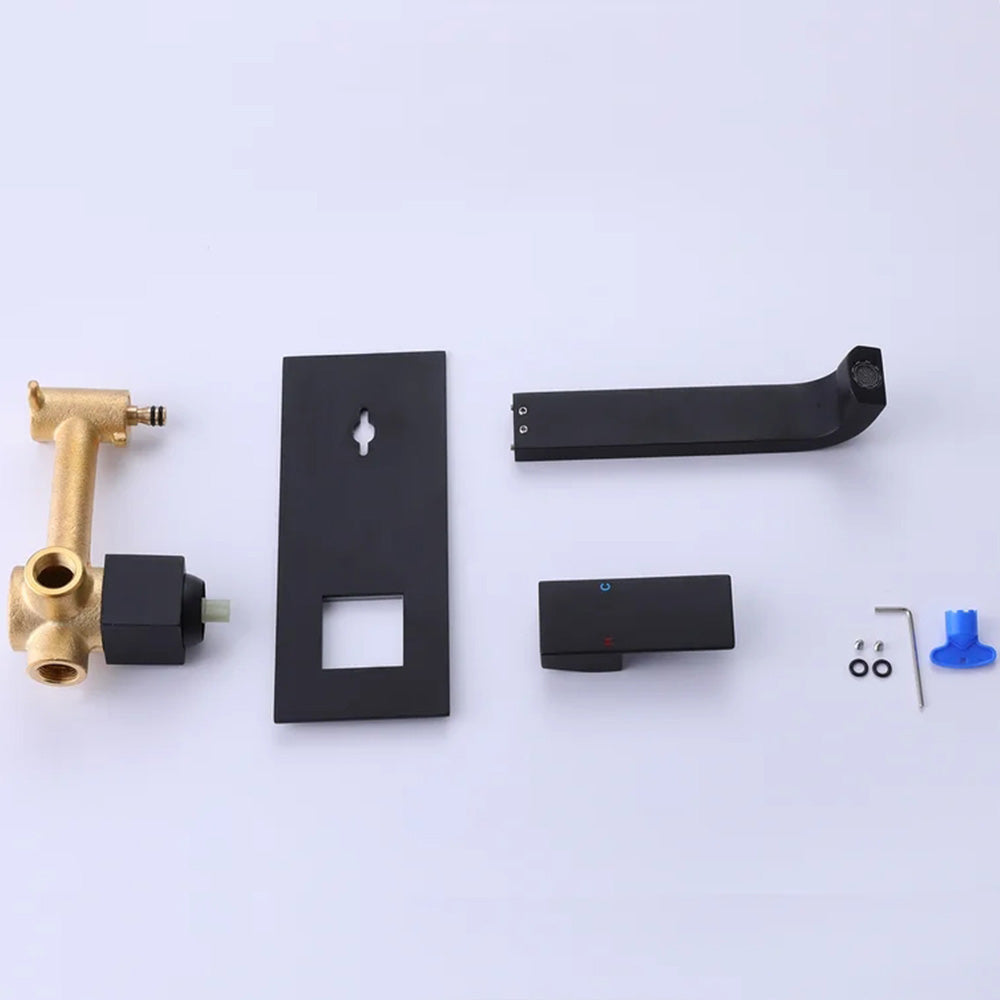 Sleek and Stylish: Single Handle Wall Mounted Bathroom Sink Faucet