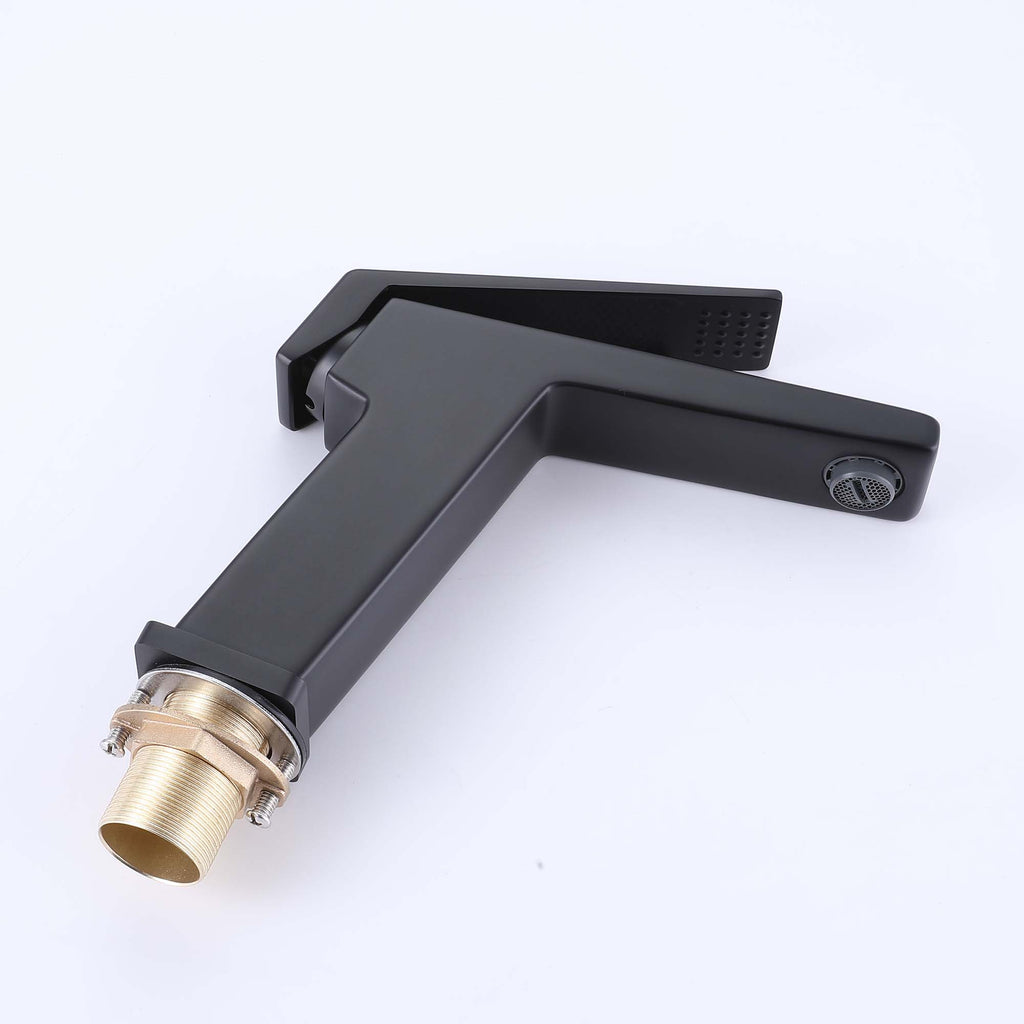 Deck Mounted Single Handle Bathroom Faucet, Single Hole