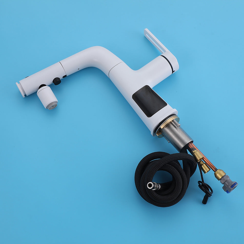 Multi-Functional Deck Mounted Industrial Single-Handle Bathroom Faucet