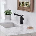 Modern Brass Bathroom Faucet With Sleek Single Handle Design