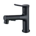 Modern Round Single Hole Single Handle Pull out Bathroom Faucet