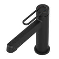 Modern Deck Mount Single Lever Handle Low Arc Bathroom Faucet