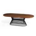 Ryoya Walnut Racetrack Dining Table – Custom Solid Hardwood Oval Table