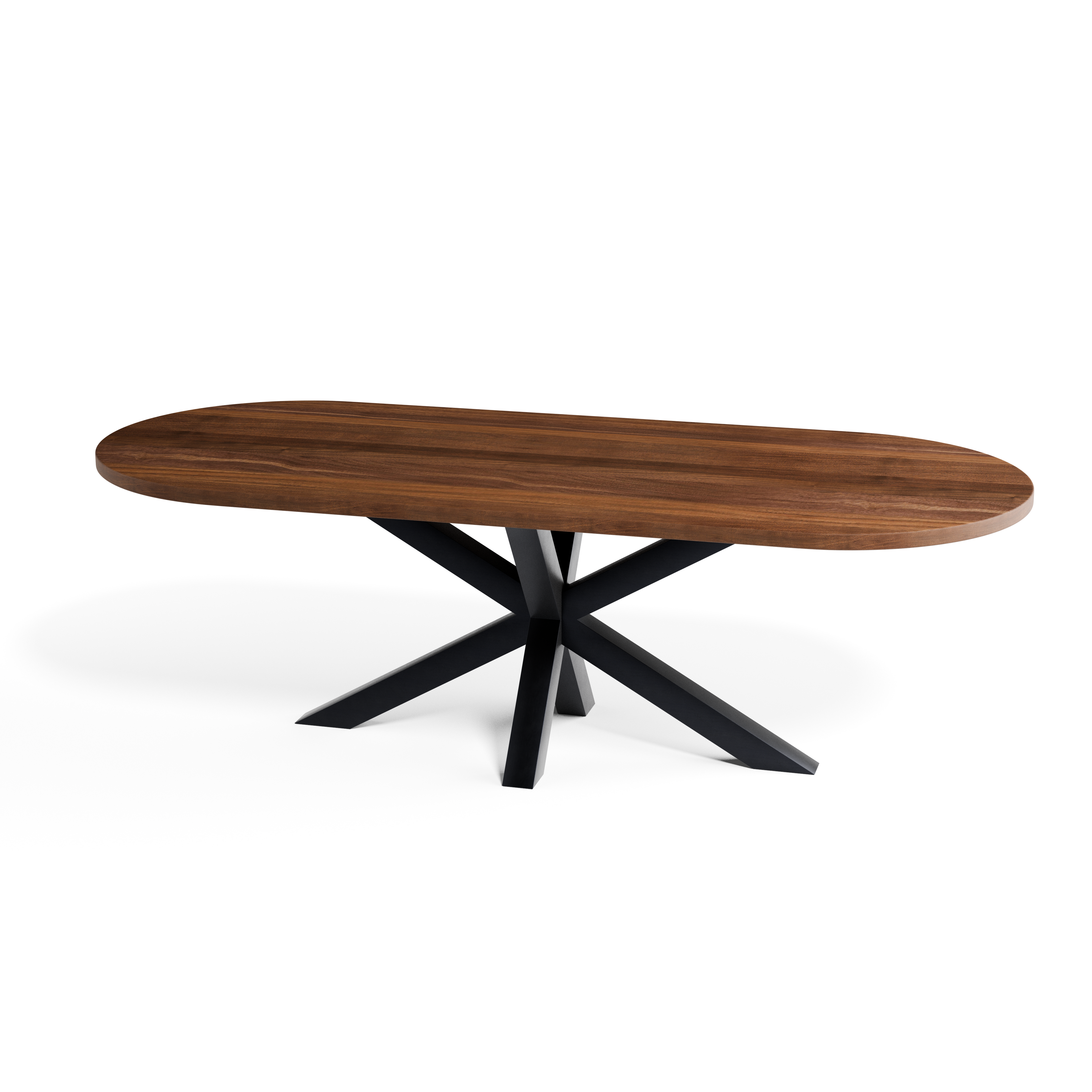 Ryoya Walnut Racetrack Dining Table – Custom Solid Hardwood Oval Table