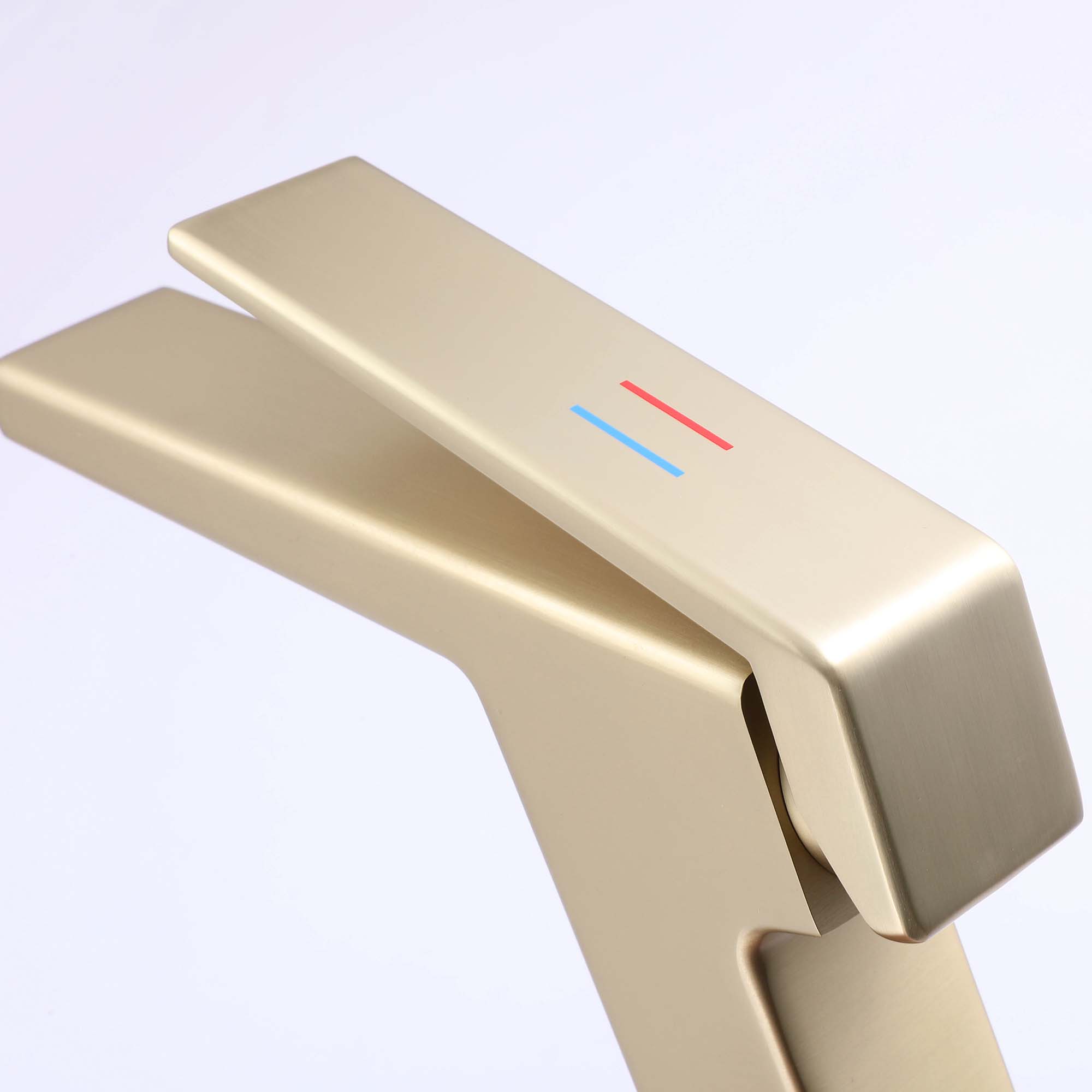 Deck Mounted Single Handle Bathroom Faucet, Single Hole