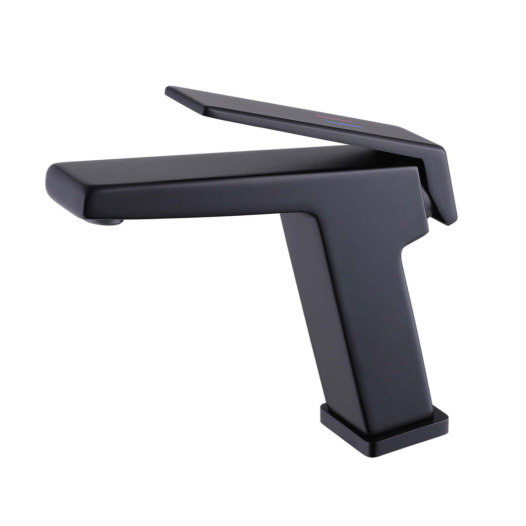 Deck Mounted Single Handle Bathroom Faucet, Single Hole