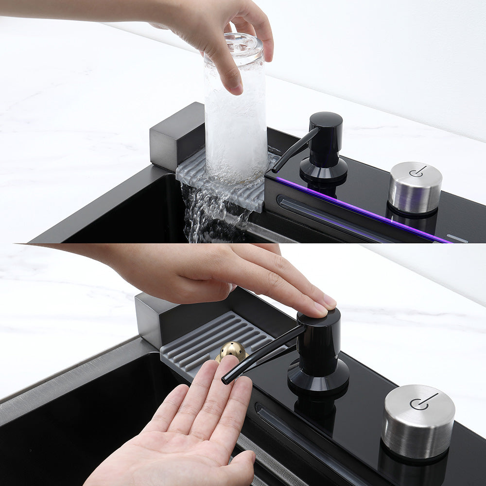 30 x 18 Inch Smart kitchen sink with Touch Control & Temperature Display