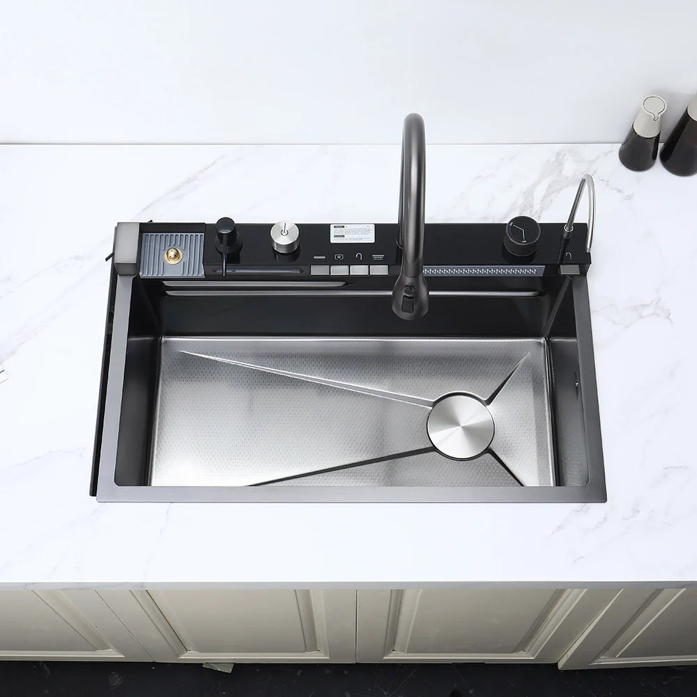 30 x 19 Inch Stainless Steel Smart kitchen Sink With Cutting Board