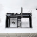 32 x 19 Inch Stainless Steel Smart kitchen Sink With Glass Rinser