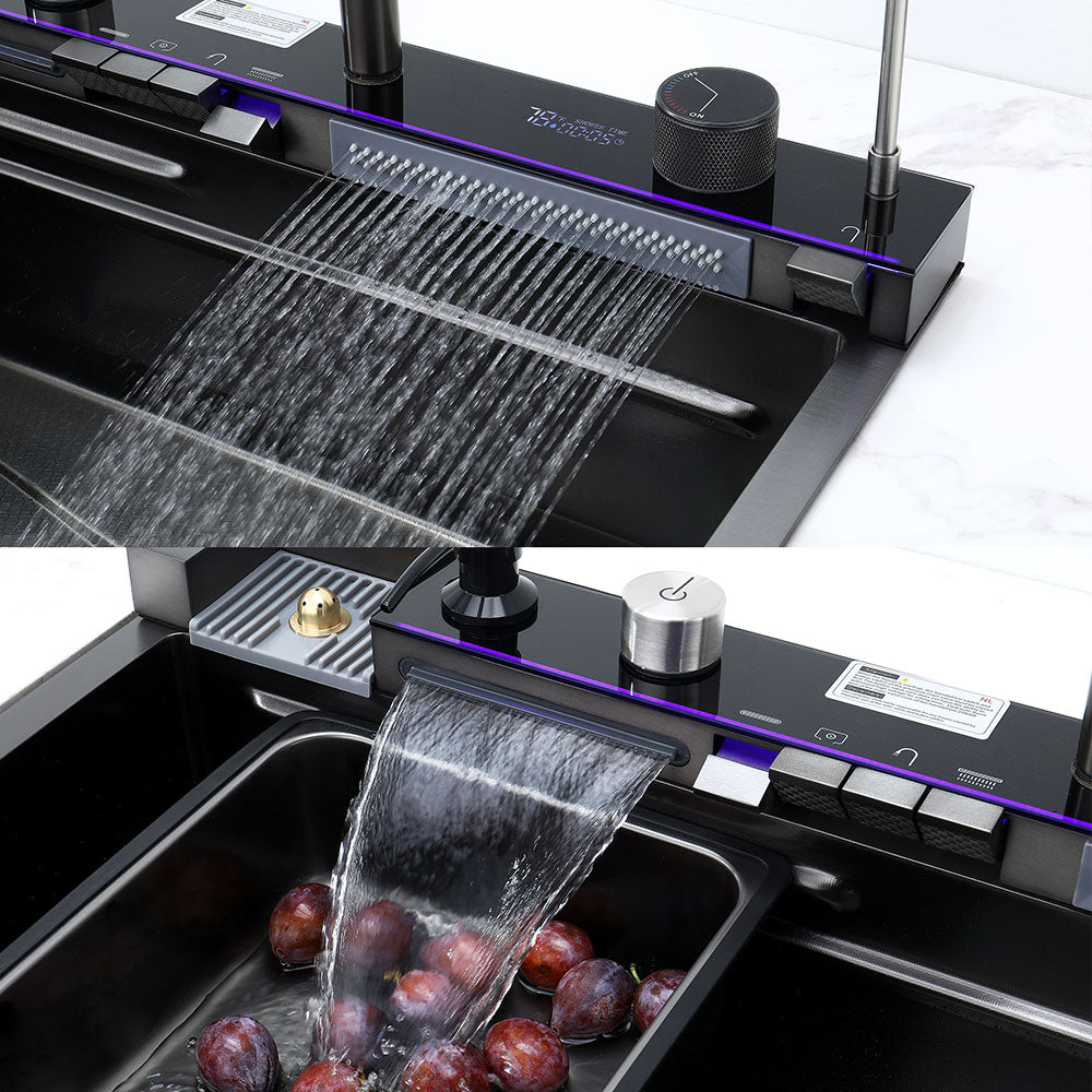 30 x 18 Inch Smart kitchen sink with Touch Control & Temperature Display
