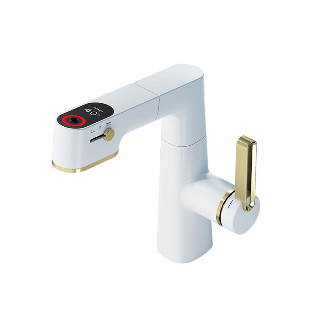 Contemporary Single-Hole Deck Mounted Faucet, Multi-Functional Faucet