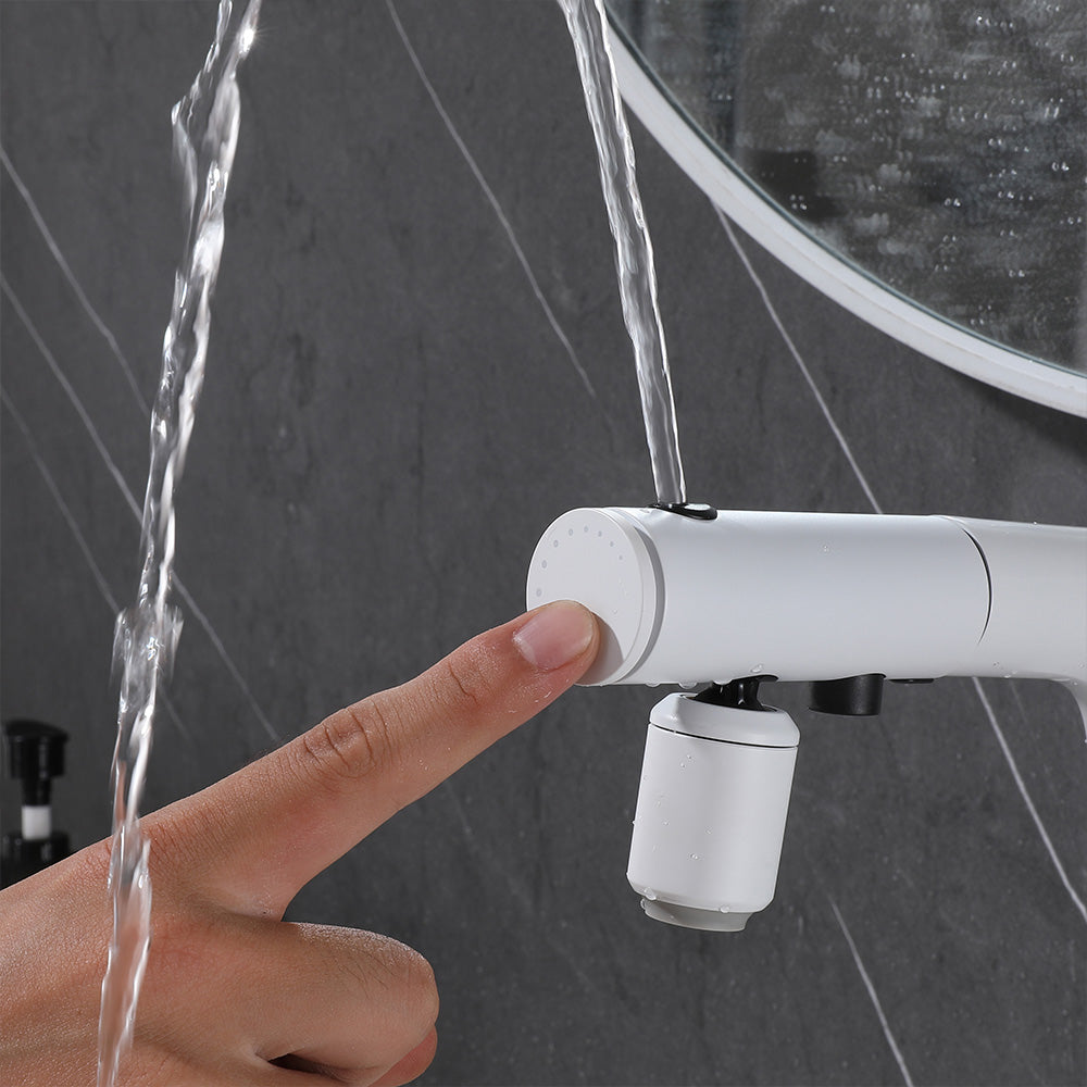 Multi-Functional Deck Mounted Industrial Single-Handle Bathroom Faucet