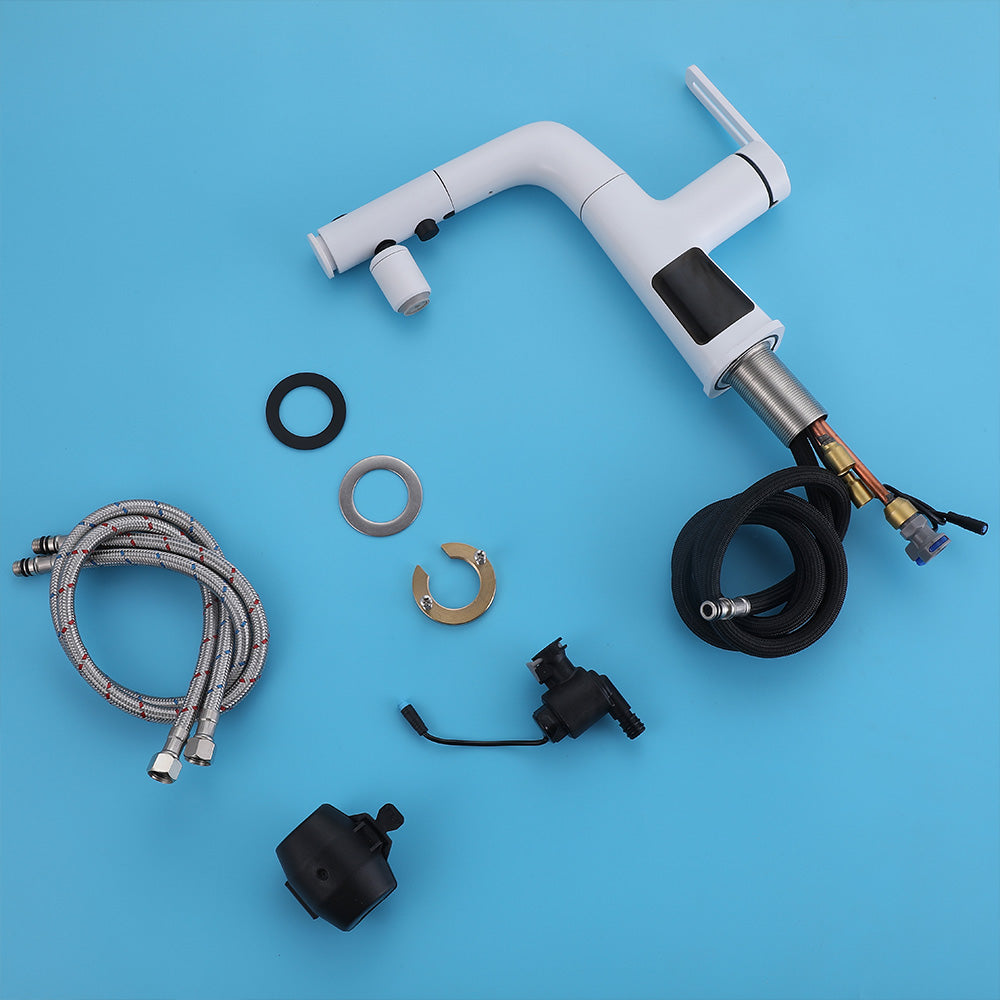 Multi-Functional Deck Mounted Industrial Single-Handle Bathroom Faucet