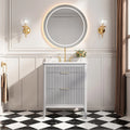 Fully Assembled 30 Inch Freestanding Bathroom Vanity with Single Sink