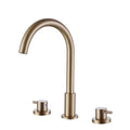Deck Mounted Widespread Bathroom Faucet with Dual Handles